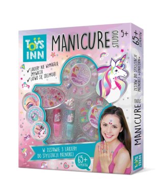 Zestaw manicure studio Unicorn 3 lakiery ToysInn STN 7618