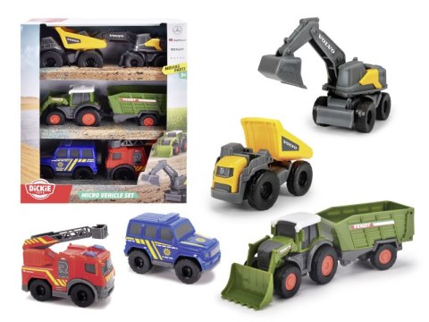 Zestaw pojazdów Micro Dickie Toys City