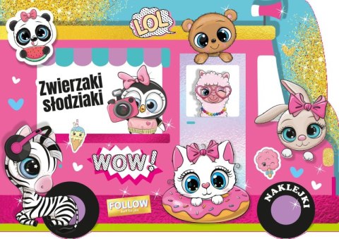 Zwierzaki słodziaki. Kolorowanka z wykrojnika Zwierzaki słodziaki. Kolorowanka z wykrojnika