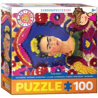 Puzzle 100 FINE ART KIDS Frida Self Portrait the Frame 6100-5425