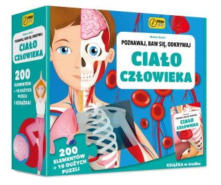 Książka i puzzle Poznawaj, baw się, odkrywaj Ciało człowieka 200 elementów