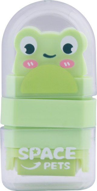 Gumka do ołówka z rolką oczyszczającą Space Pets 1 szt. mix