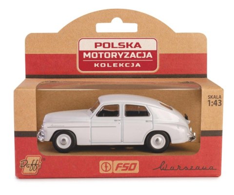 PRL Warszawa M20 biały w skali 1:43