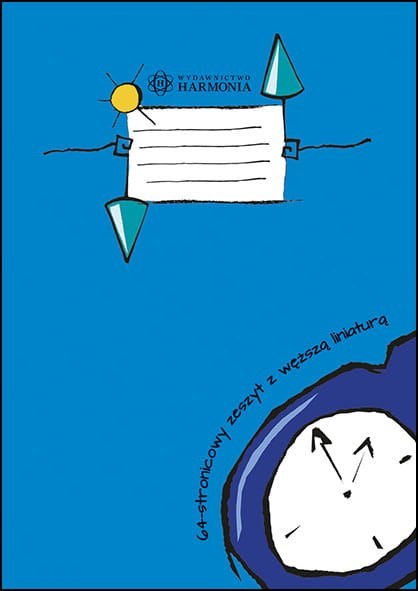 64-stronicowy zeszyt z węższą liniaturą