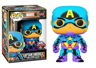 Figurka Marvel Black Light Captain America Funko POP