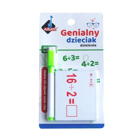 Genialny dzieciak fiszki arytmetyczne dzielenie 110219