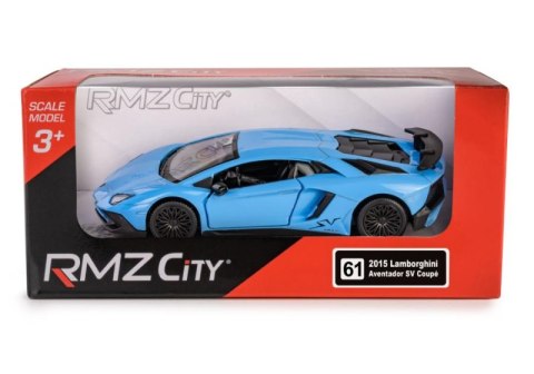 RMZ City Lamborghini Aventador LP750-4 SV błękitny w skali 1:36