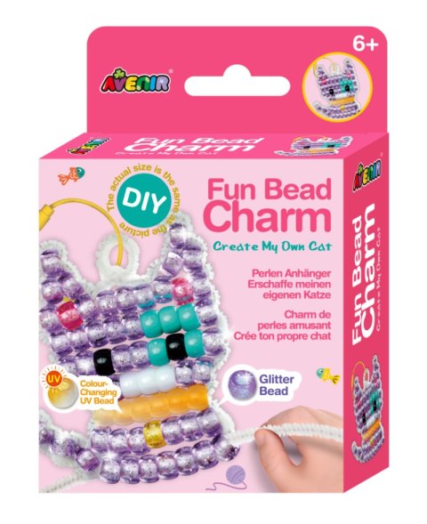 Zabawne zawieszki z koralików Kot