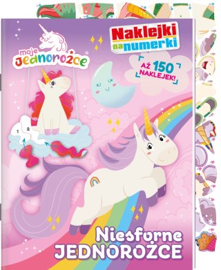 Niesforne jednorożce. Moje Jednorożce. Naklejki na numerki