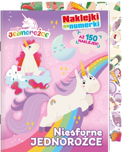 Niesforne jednorożce. Moje Jednorożce. Naklejki na numerki