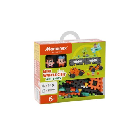 Klocki konstrukcyjne Waffle mini City Pokaz Lotniczy 148 elementów