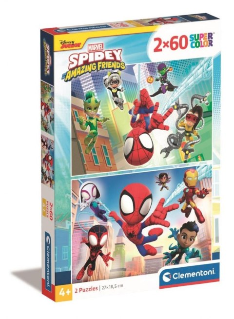 Puzzle 2x60 Super kolor Spidey 21625