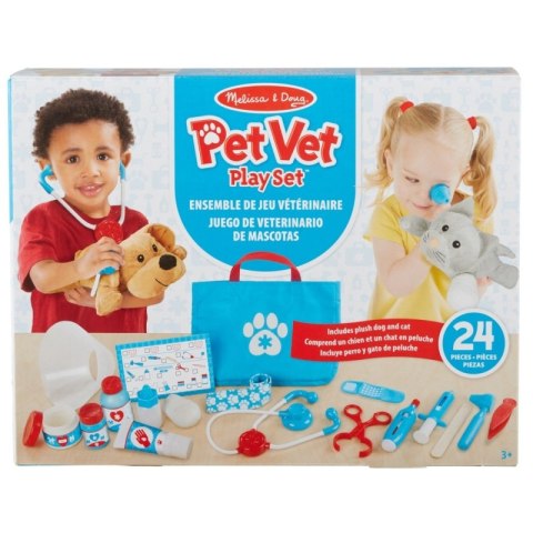 Zestaw Weterynarz z pluszowymi zwierzątkami i akcesoriami do leczenia Mellisa&Doug