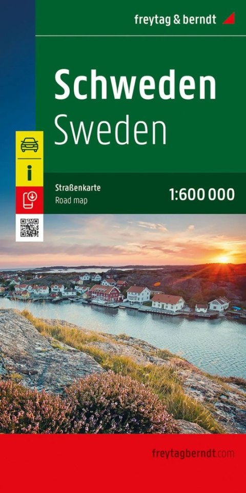 Mapa Szwecja 1:600 000
