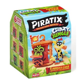 Piratix Crazy Jungle Klatka Kryjówka + Figurka 1szt.mix