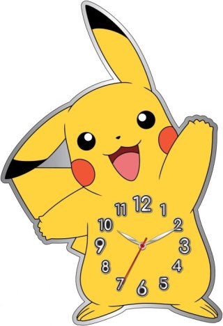 Zegar ścienny 3D Pikachu Pokemon metalowy POK3170