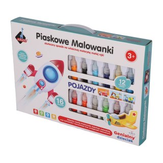 Piaskowa wyklejanka pojazdy