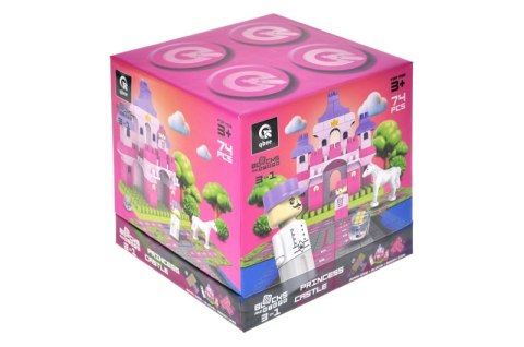 Klocki konstrukcyjne Block&Steps Zamek księżniczki +Gra planszowa 3w1