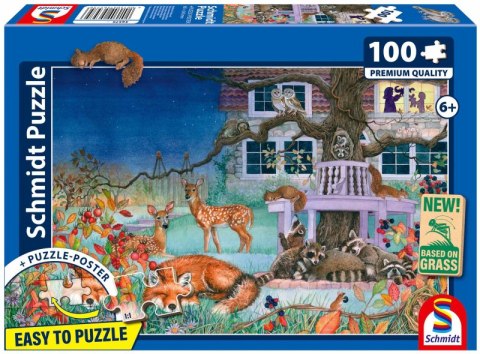 Puzzle 100 PQ Zwierzęta nocą 113646