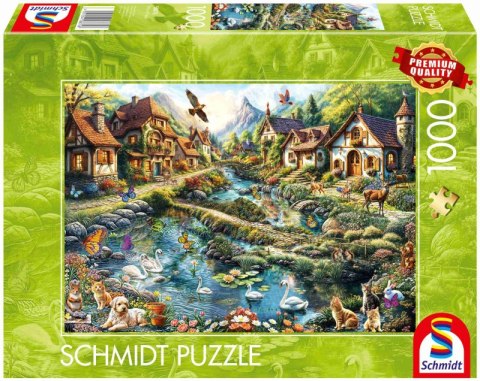 Puzzle 1000 PQ Wioska na skraju lasu 113681