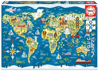Puzzle 200 Mapa Świata 111452