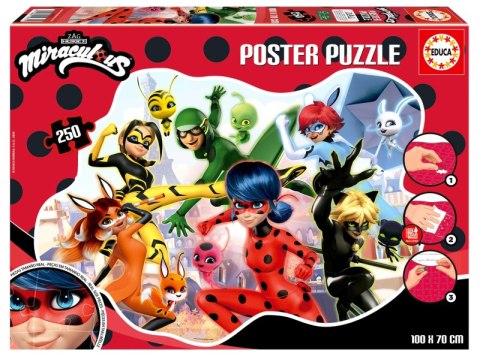 Puzzle 250 Miraculous Biedronka i Czarny Kot 112777
