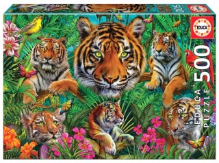 Puzzle 500 Tygrysy w dżungli 112783