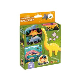 Puzzle Fantastyczne Dinozaury CzuCzu