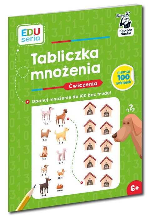Tabliczka mnożenia. Ćwiczenia. Kapitan Nauka. EDUseria