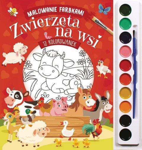 Zwierzęta na wsi. Malowanie farbkami