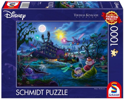 Puzzle 1000 PQ T.Kinkade Bernard i Bianka Disney 113671