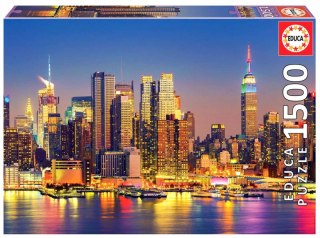 Puzzle 1500 Manhattan nocą Nowy Jork USA 109547