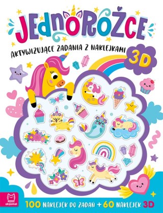 Jednorożce. Aktywizujące zadania z naklejkami 3D