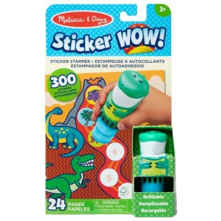 Stempel z naklejkami Dinozaur + książeczka Melissa & Doug