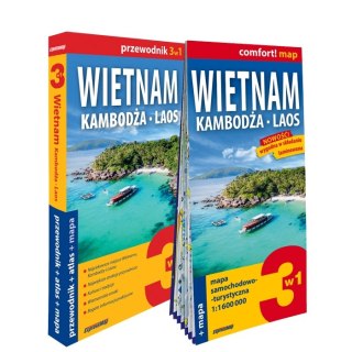 Wietnam Kambodża Laos zestaw przewodnikowy 3w1