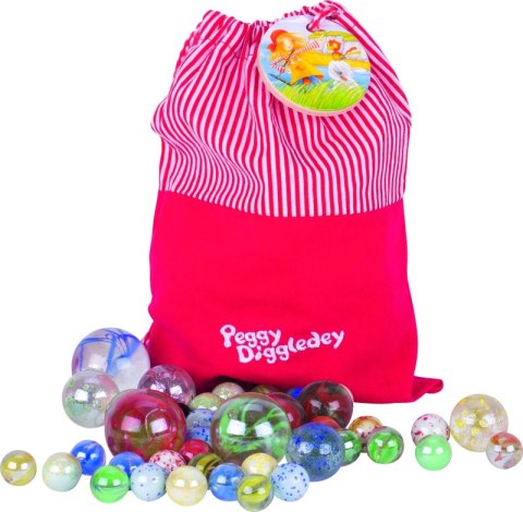 Szklane kulki w czerwonym woreczku 50szt.