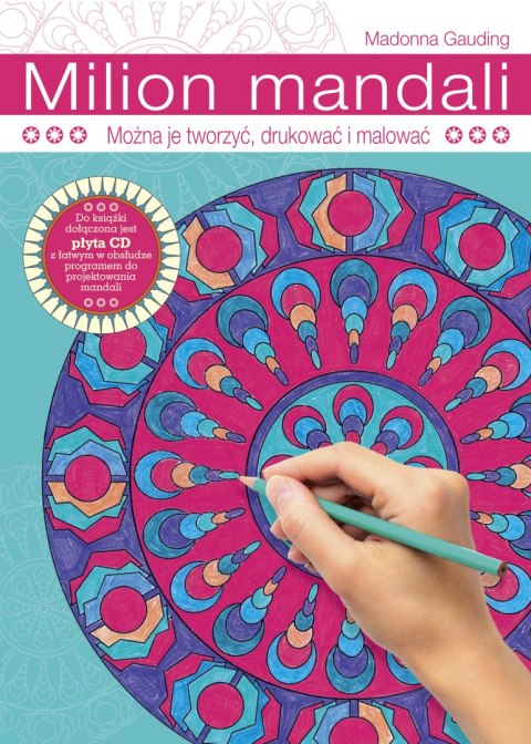 Milion mandali można je tworzyć drukować i malować + CD
