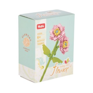 Klocki konstrukcyjne Kwiaty 103 elementy