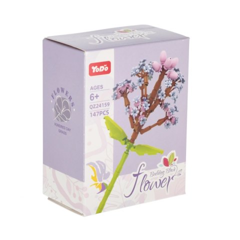 Klocki konstrukcyjne Kwiaty 147 elementy