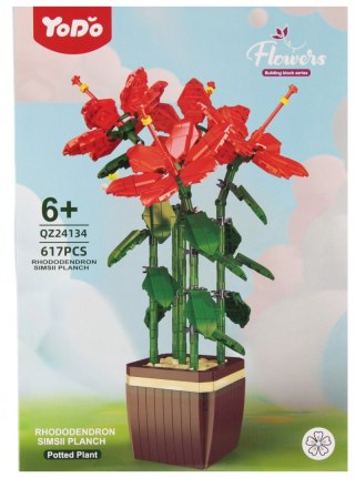 Klocki konstrukcyjne Kwiaty 617 elementów