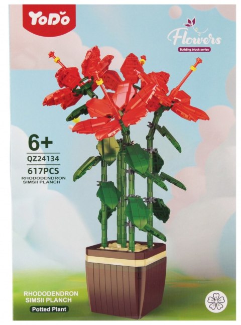 Klocki konstrukcyjne Kwiaty 617 elementów