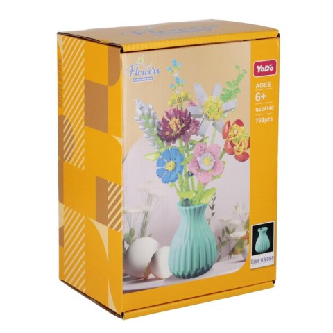Klocki konstrukcyjne Kwiaty 793 elementów