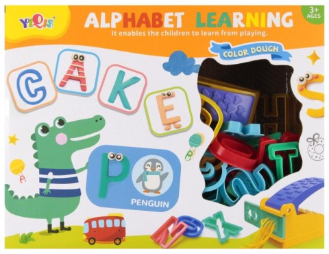 Masa plastyczna Literki+akcesoria