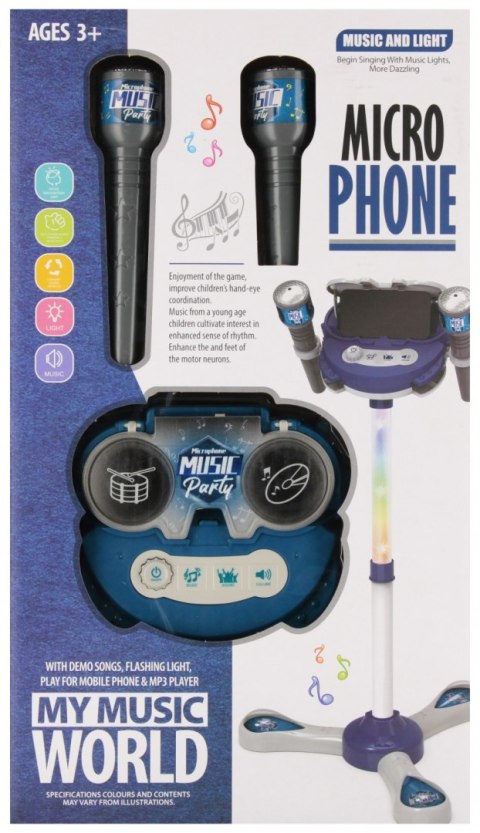 Mikrofon stojący z akcesoriami