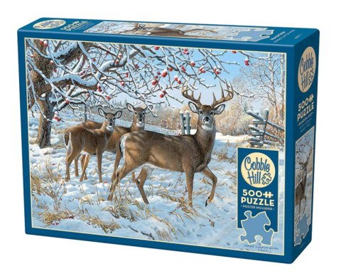 Puzzle 500 Jelenie zimą 113163