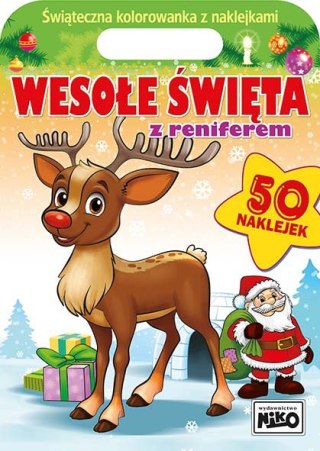 Wesołe święta z reniferem