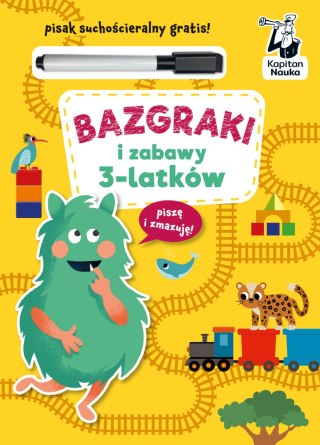 Bazgraki i zabawy 3-latków. Kapitan Nauka. Bazgraki