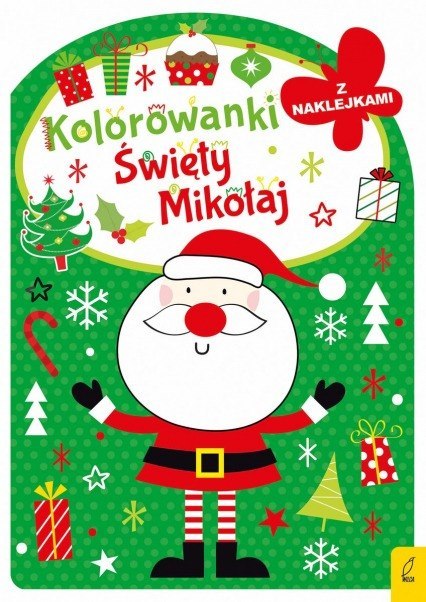 Kolorowanka z wykrojnikiem Święty Mikołaj