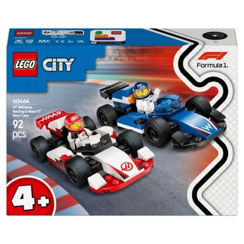 Lego City F1 Bolidy Williams Racing i Haas F1 60464