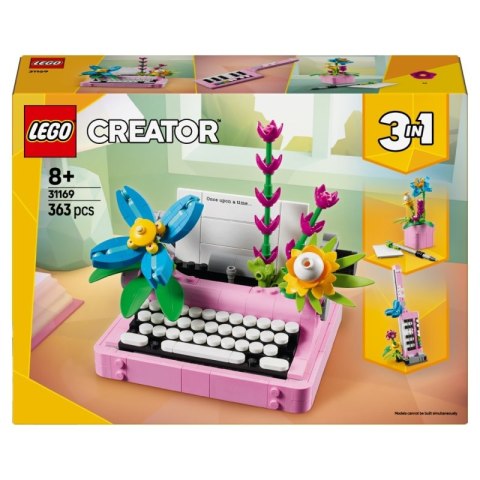 Lego Creator 3w1 Maszyna do pisania z kwiatami 31169